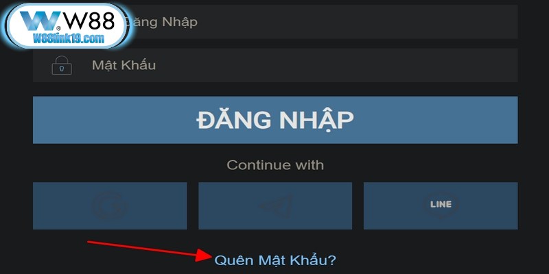 Đăng Ký W88 - Trải Nghiệm Kho Trò Chơi Hấp Dẫn, Thú Vị 8 Lấy lại mật khẩu sau khi đã đăng ký tài khoản W88