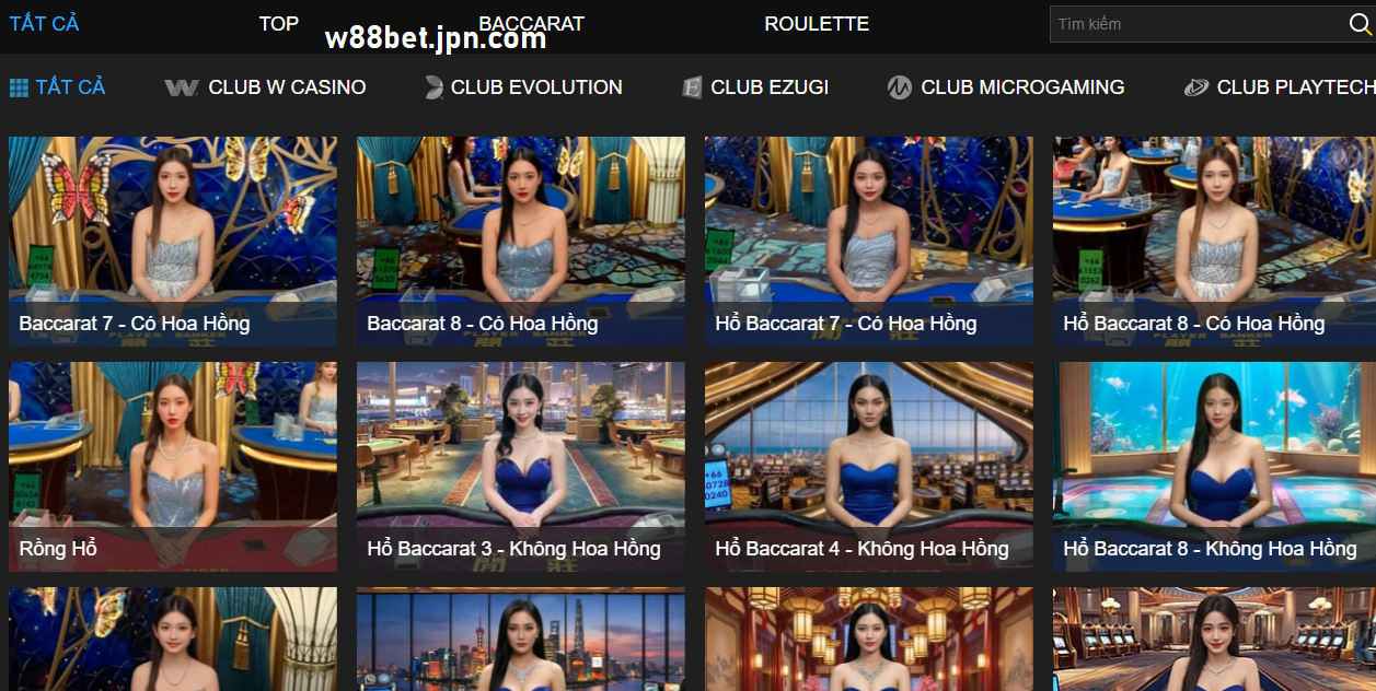 casino w88 mang den khong gian giai tri da dang