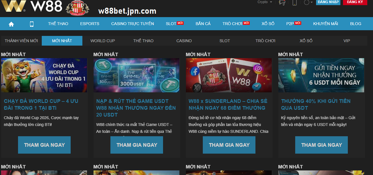 chuong trinh khuyen mai noi bat tai w88